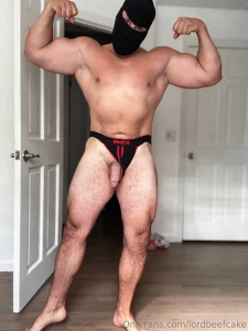 Double biceps ready for your worship rub massage and suck