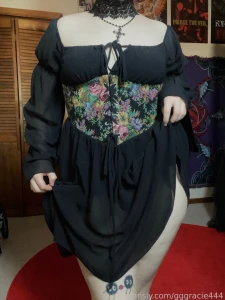 New dress means new flashing goth goonette part 3