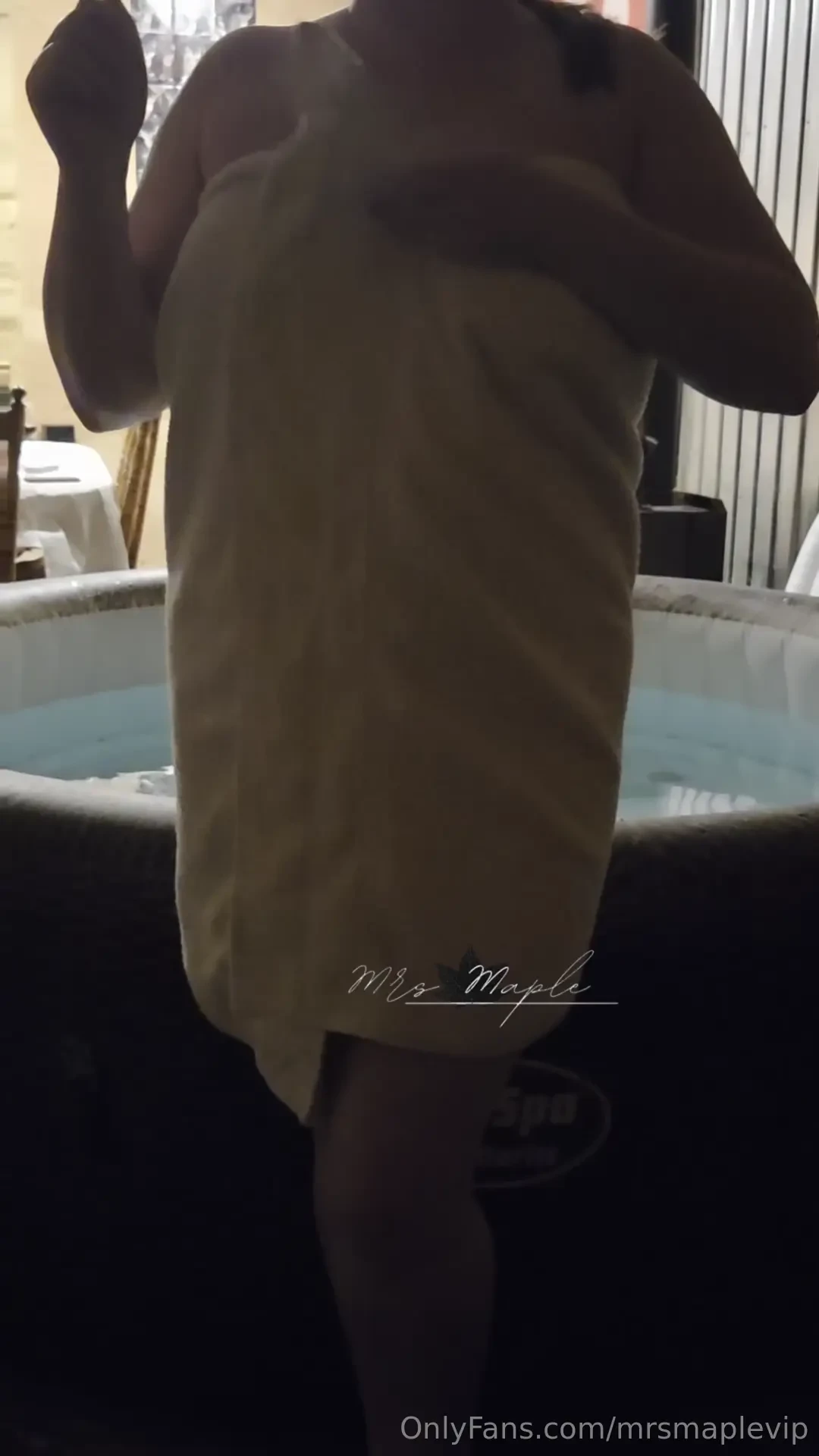 Having fun teasing the hubby last night pre-hot tub 