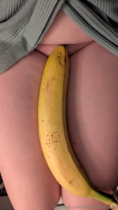 Would you watch me play with this huge banana it s only 12 inches long