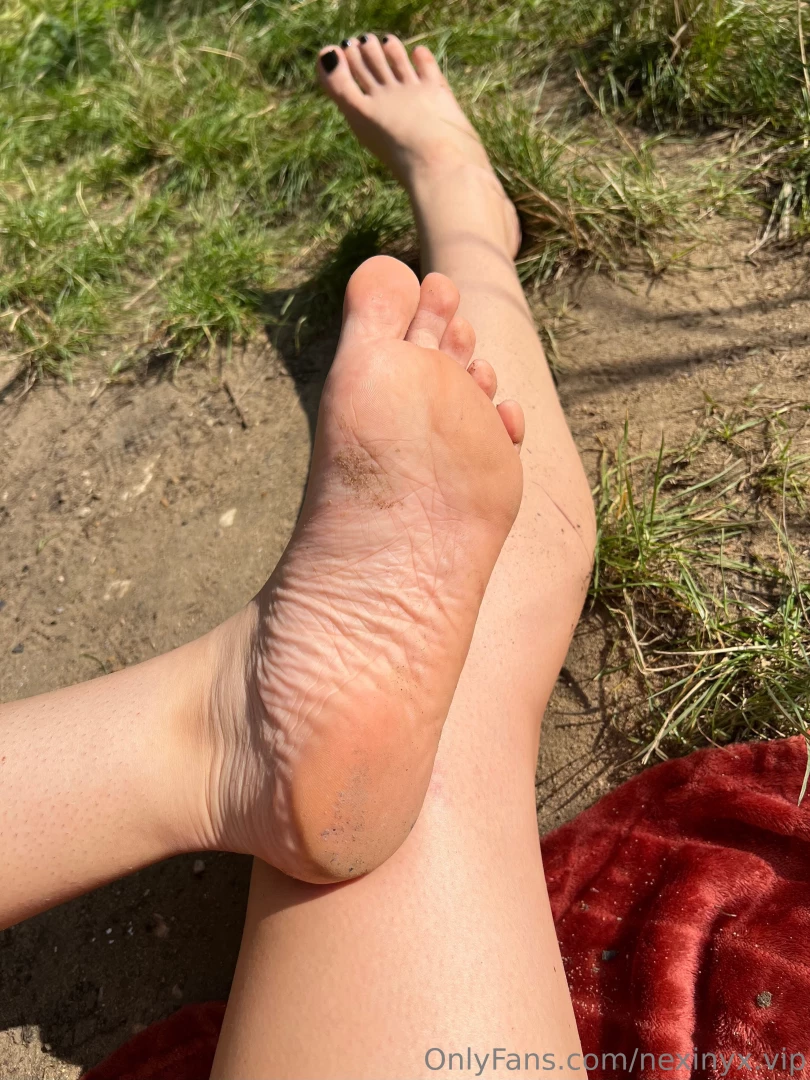 Getting my feet dirty at the lake 