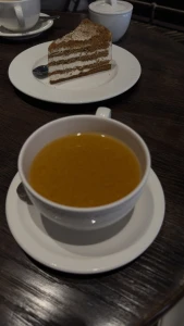 Today a couple was sitting next to each other in a cafe she was