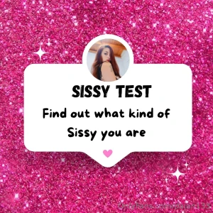 To find out how much of a sissy you are i created this test by asking part 1