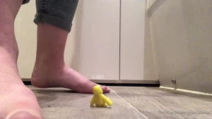 Gross did you hear him crunch i ve been using clear nail varnish to