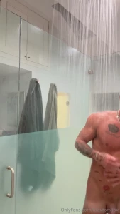 Come shower with me after i just jerked my big dick till i busted all