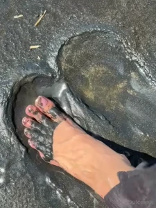 Toe porn anyone off the cost in costa rica volcanic sand