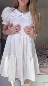 I really need to be careful with the summer rains cute petite boobs