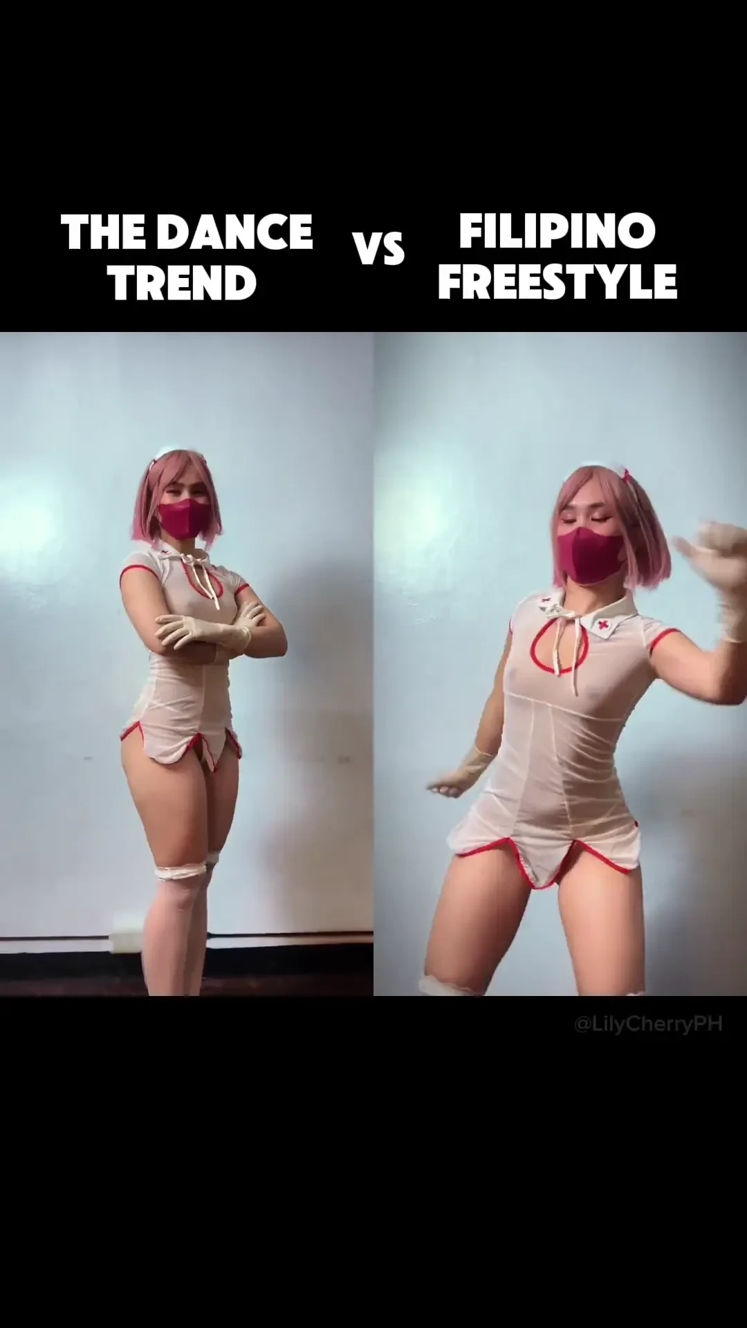Crazy pinay filipina asian nurse tiktok dance emergency petite 