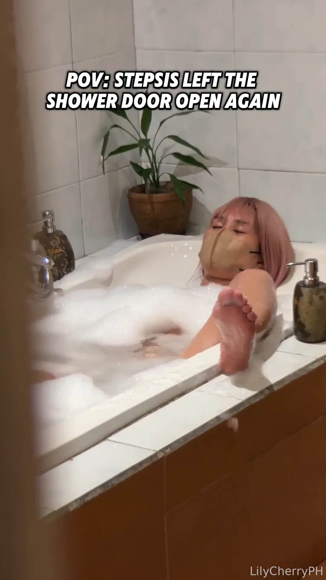 Stepsis left the shower door open again voyeur shy teen petite asian 