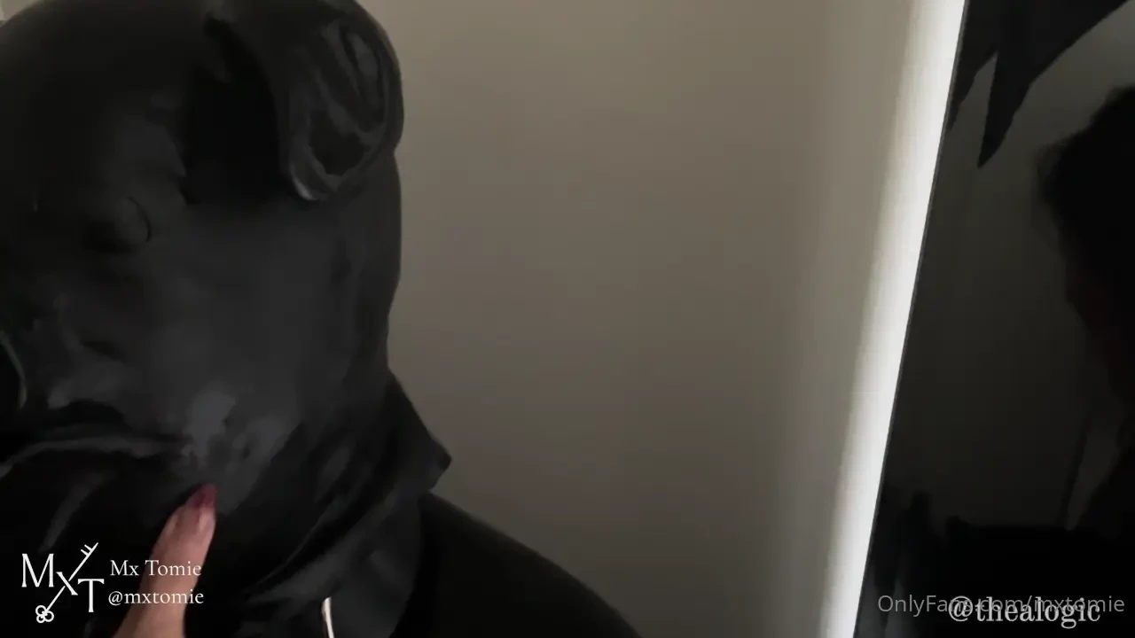 This worthless little slut gets the pleasure of being leashed up and 