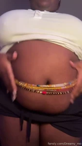 Play with my tummy also new waist beads part 2