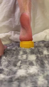 Pumping up my exercise ball