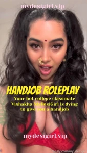 College classmate handjob roleplay jerk off instruction joi desi part 1