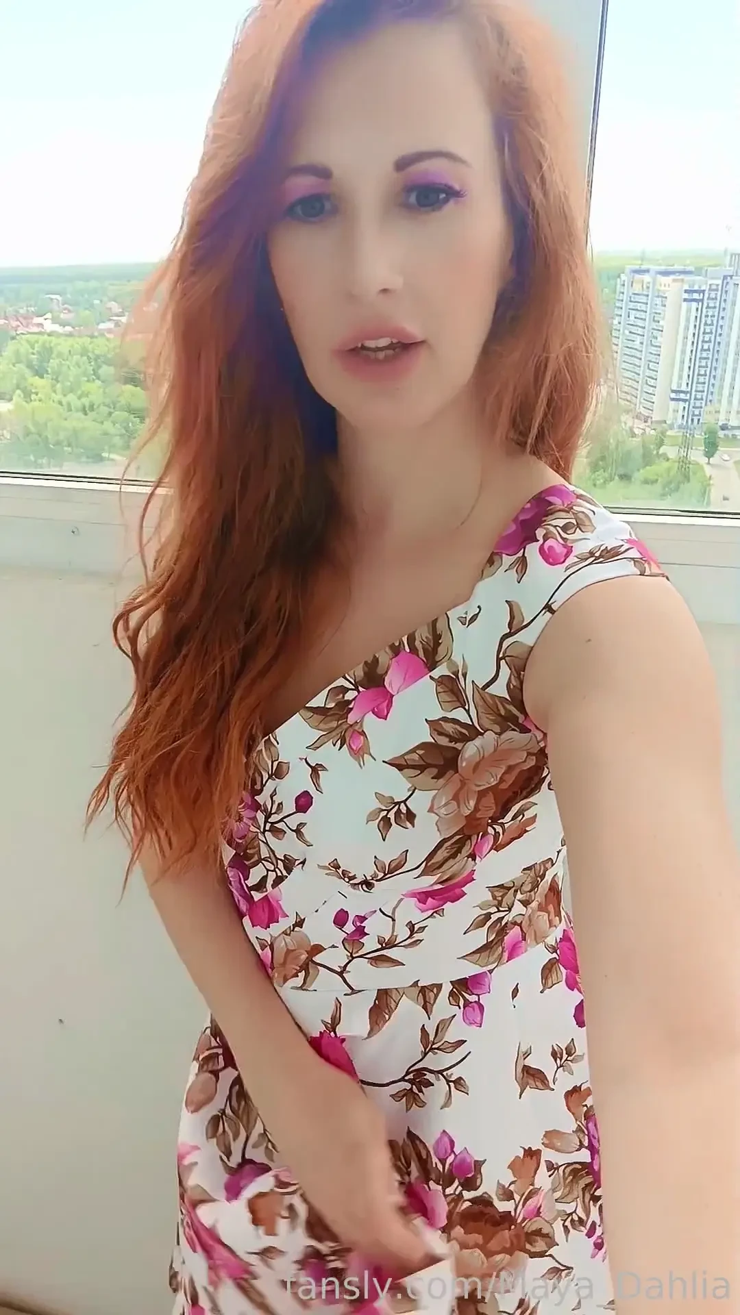 Summer do u like this style dress outdoor redhead fetish cute 
