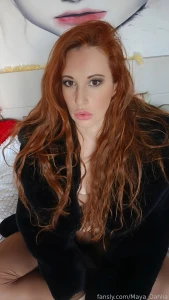 Furs and nylon is perfect match furs nylon pantyhose redhead longhair