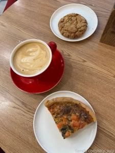 Coffee and cake is the best combination ever for breakfast lunch and