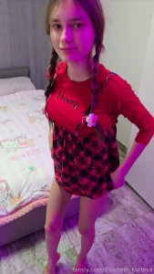 Upskirt plaidskirt panties babe hellokitty ponitails 18 teen tiny