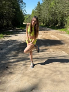 Teen eli was left alone on a deserted road in the forest and she part 1