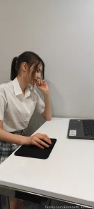 A student doing homework came across a porn site got very excited and