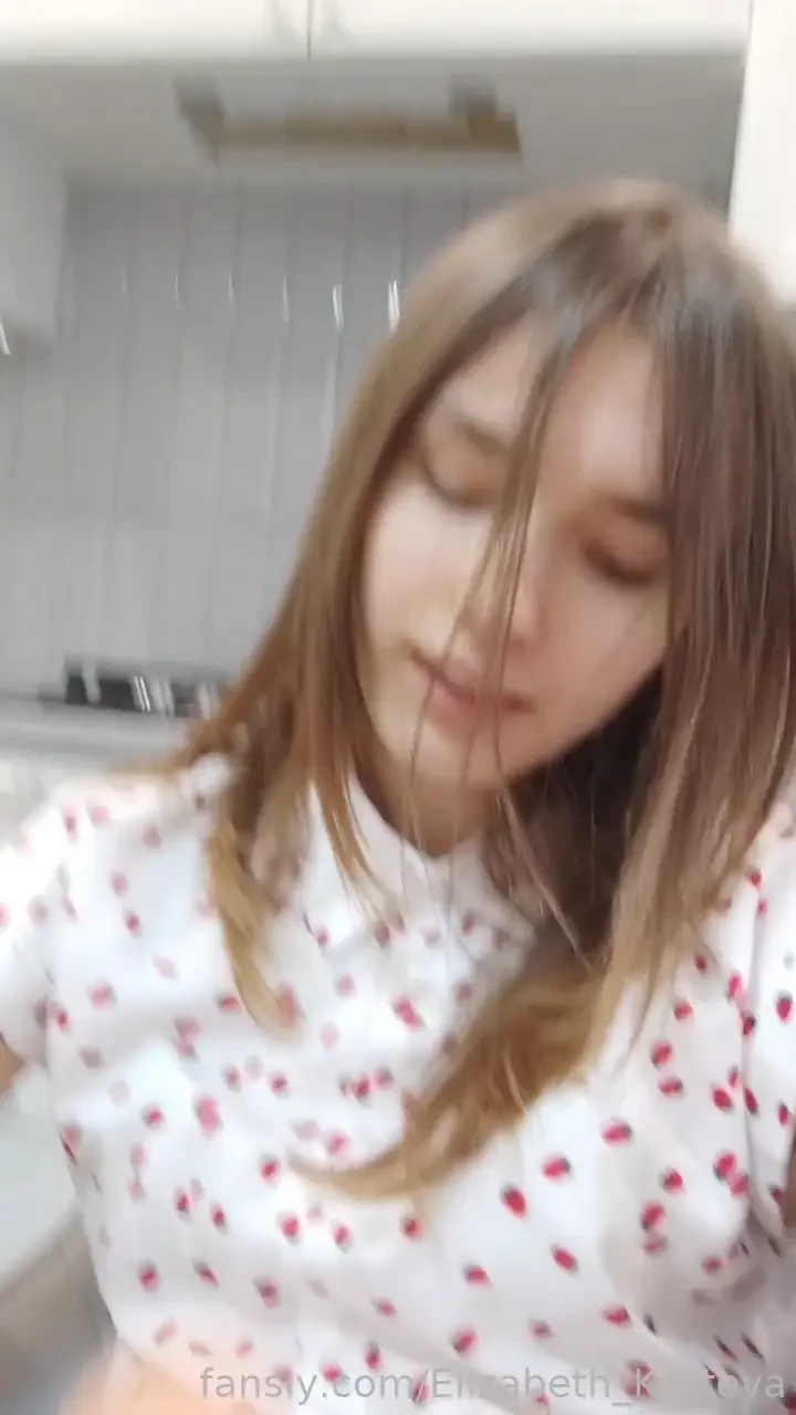 Wet pussy horny in the kitchen young kitchen touch rub ass panties 