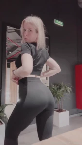 Post-workout moments strength smile and mental balance as soon as a