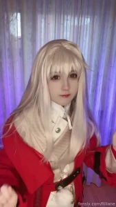 Warm clothes but bare foot at snow yup its me fyp cosplay petite