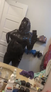 Still feeling out my new catsuit learning to layer it with other part 1