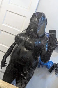 Still feeling out my new catsuit learning to layer it with other part 6