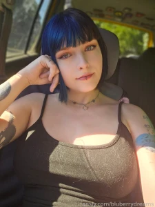 Have a beautiful titty tuesday bigtits tittytuesday bluehair glasses