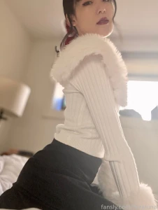 Sweater only asian petite flash part 1