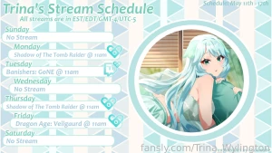 Streaming schedule may 11th - 17th announcements - on may 19th i will