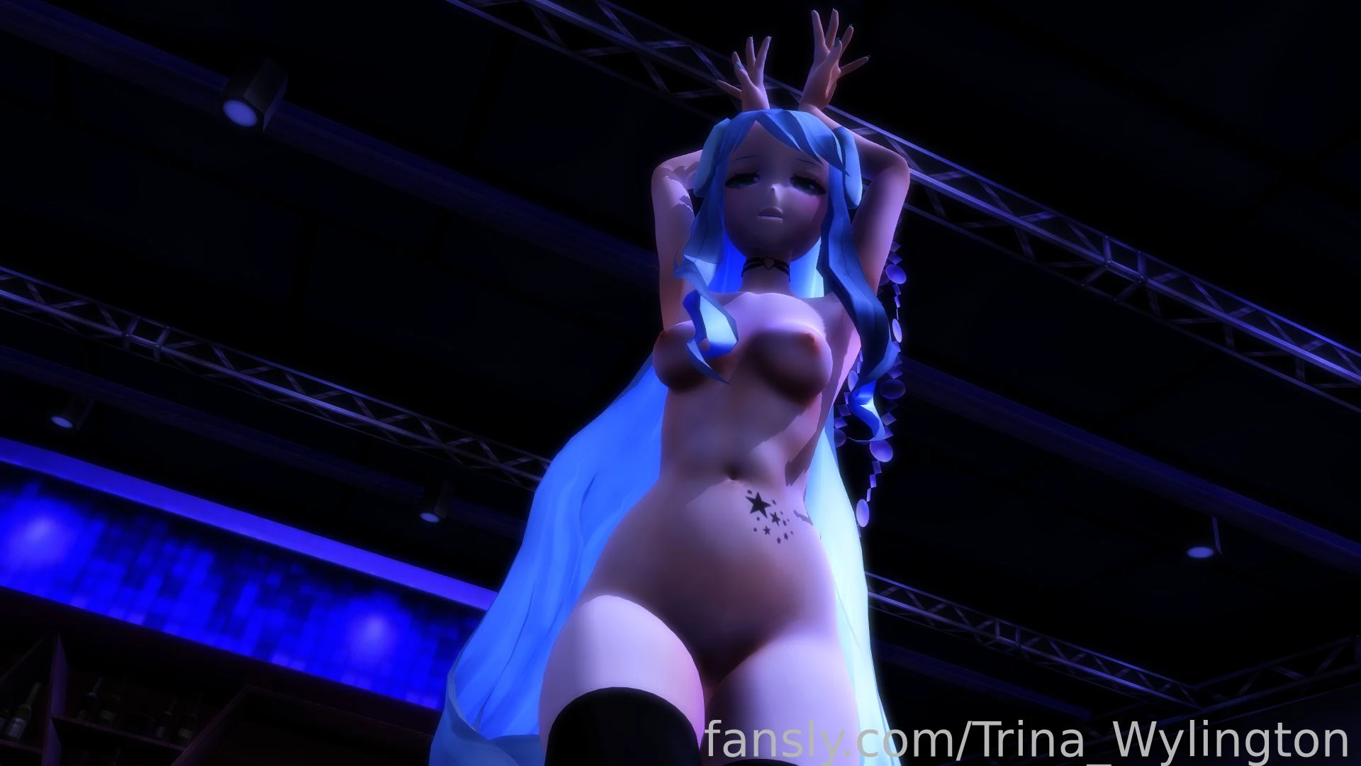 Naked in the night club vtuber lewdtuber anime part 1 