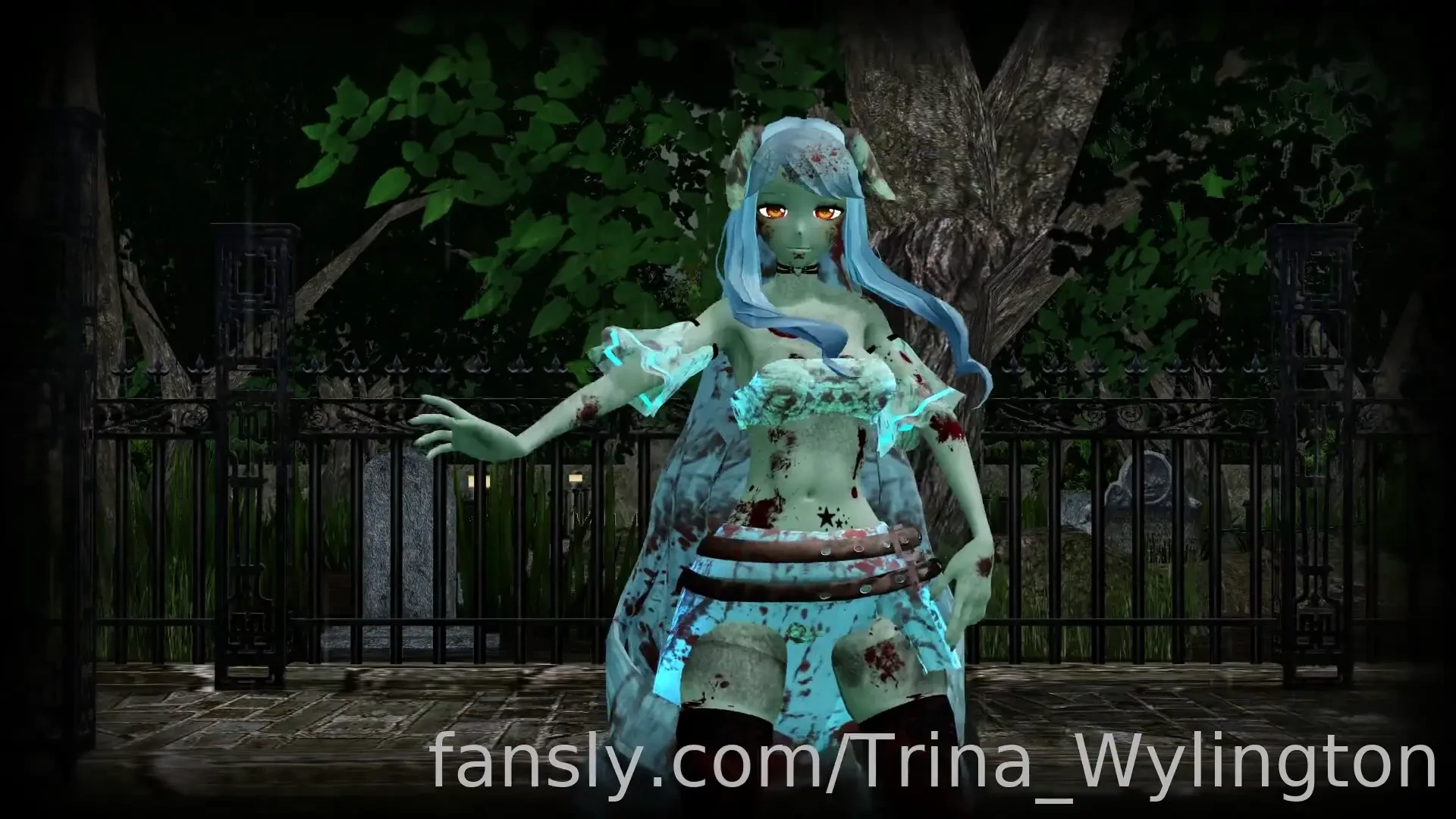 Can you handle a zombae vtuber lewdtuber halloween zombie 