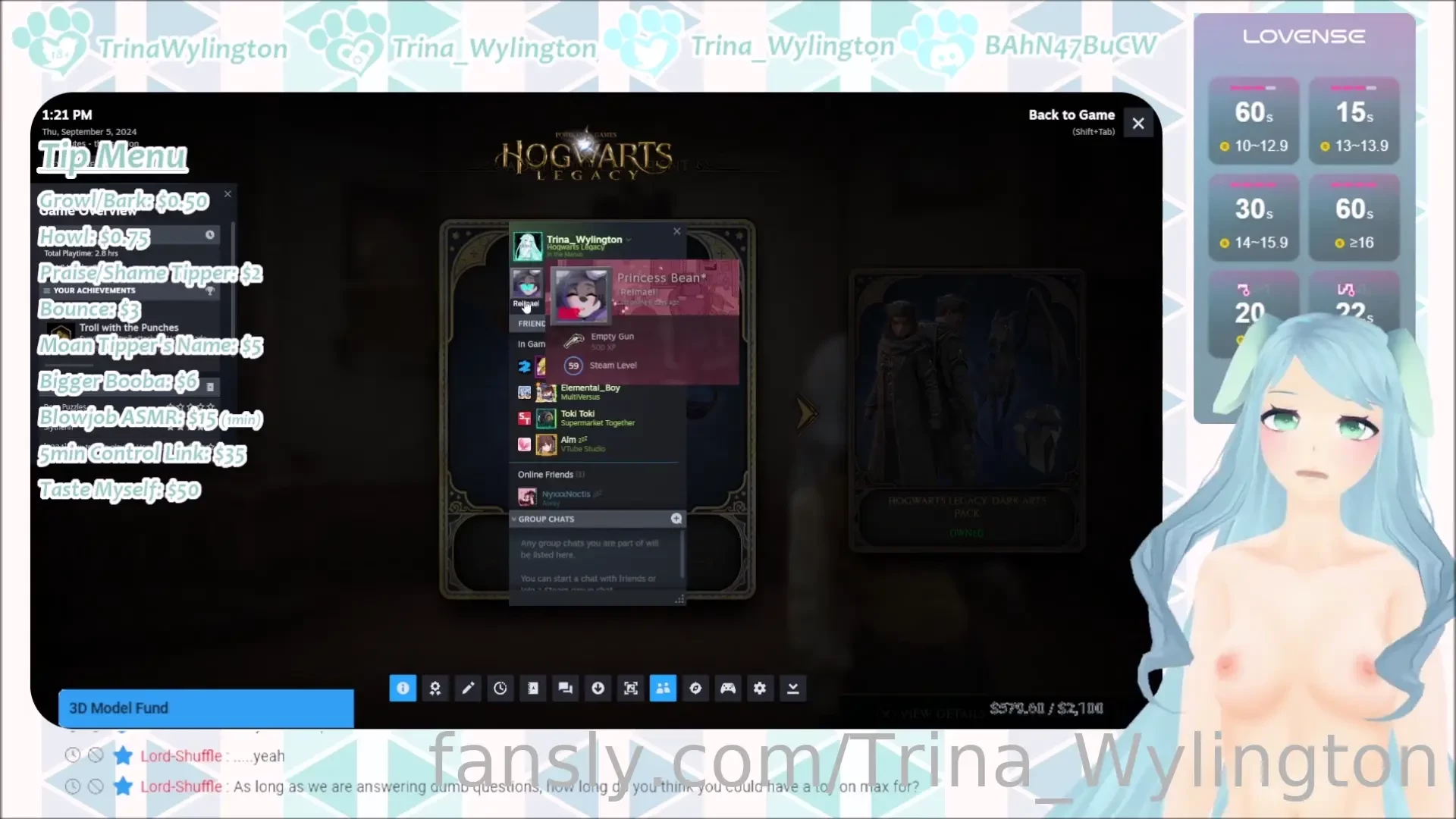 Princess bean vtuber lewdtuber gamergirl 