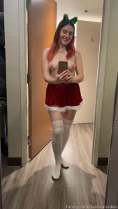 Advent calendar day 9 uncensored tree headband and mrs claus mini part 2