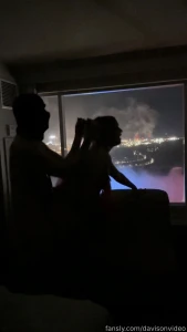 Advent calendar day 9 sextape video fucking in front of the fireworks