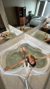 Heart-shaped jacuzzi swimsuit wetlook wet booty and boobie photoshoot part 3