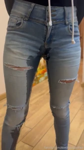 He said he wanted to see me wet my pants so i wanted to show you too