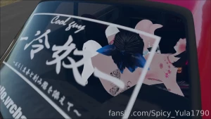 We got bored driving around so decided too fool around in the back xd