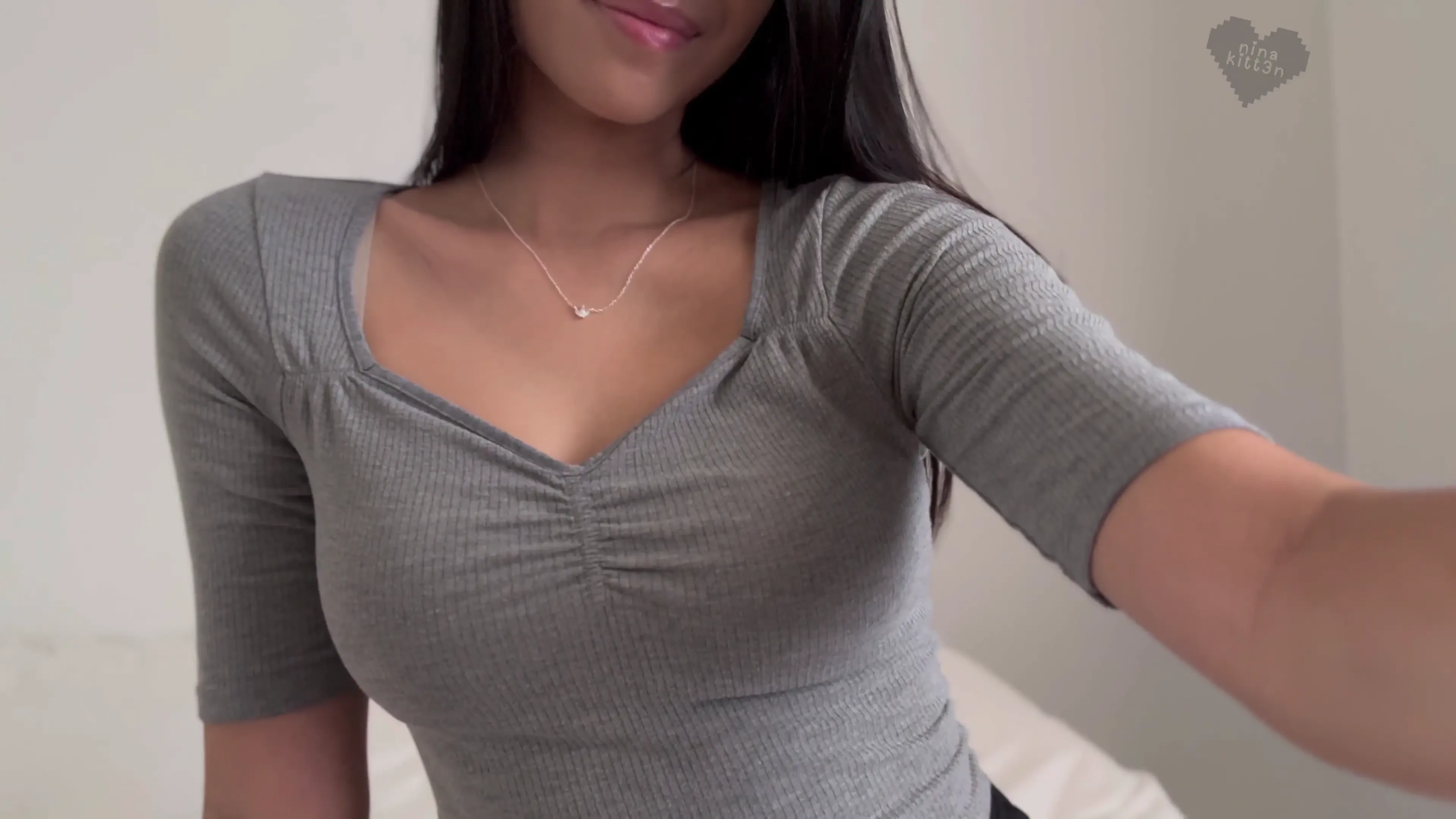 Had to flash something in this office outfit tease girlnextdoor petite 