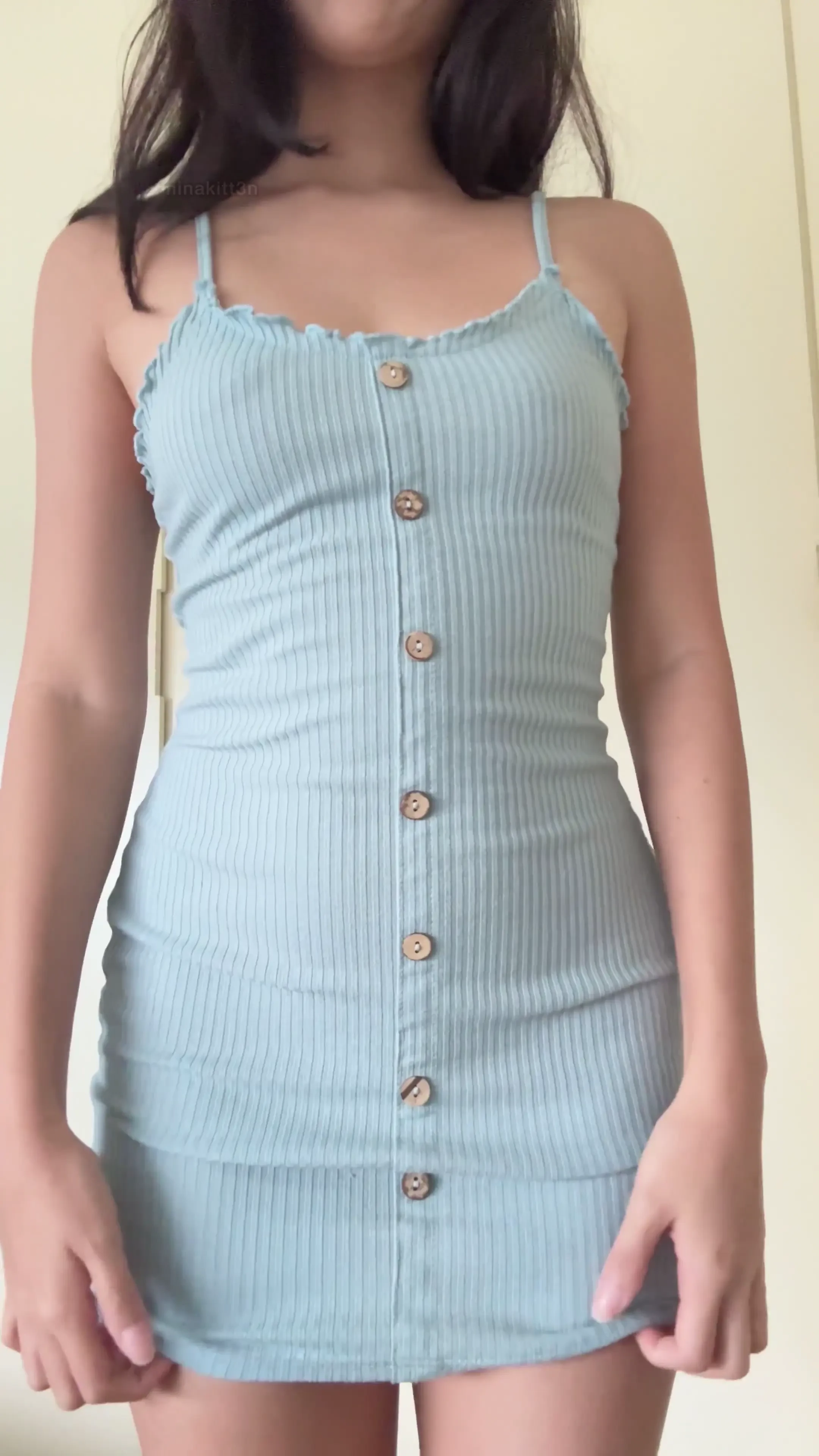 Would you fuck me with the dress on or off petite cute natural 