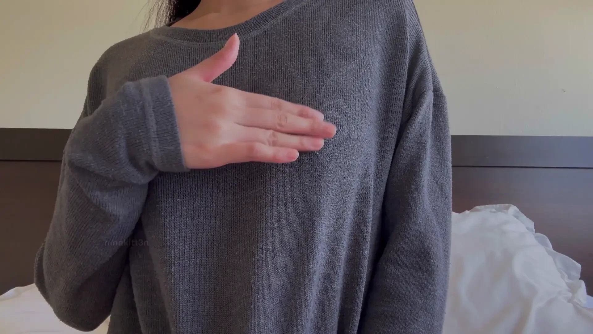 It s cold in here would you warm me up hardnipples braless tease 