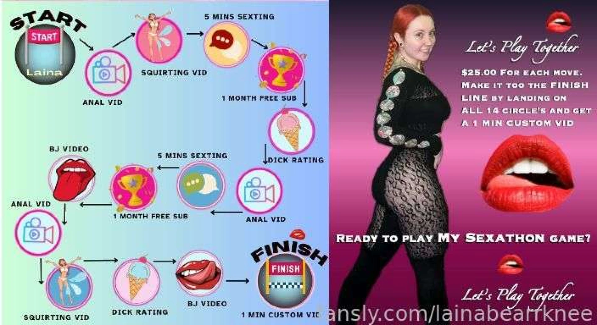 Ready for a sexathon tip me 25 and get a guaranteed prize nothing to 