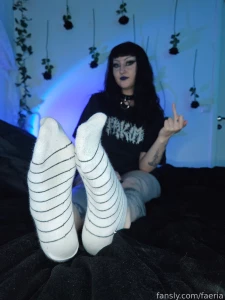 Socks or nylons feet footfetish nylon anklesocks altgirl findomme