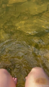 Went swimming today sub to see my feet and legs in the water gothgirl