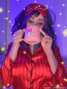 Sleepy mita sleeps a lot in her cozy bed and waits for someone to wake part 1