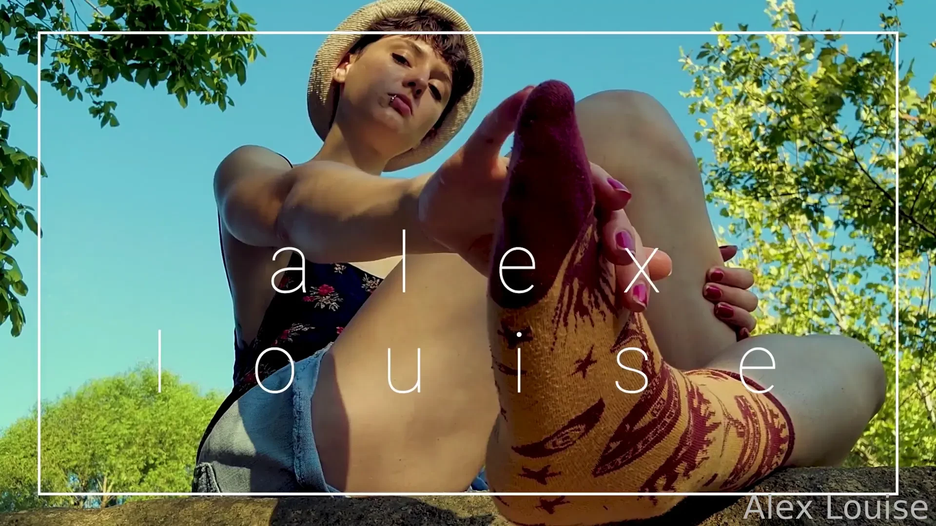 Smoking and playing with myself in nature be my ashtray listen to the 