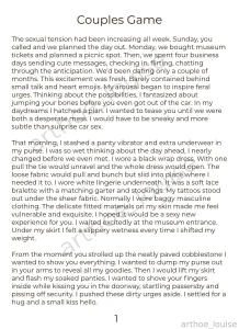 Couples game -a short erotic story featuring public flashing sex and part 5