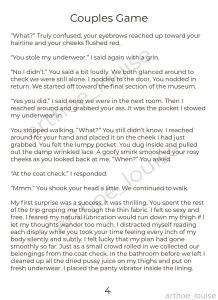 Couples game -a short erotic story featuring public flashing sex and