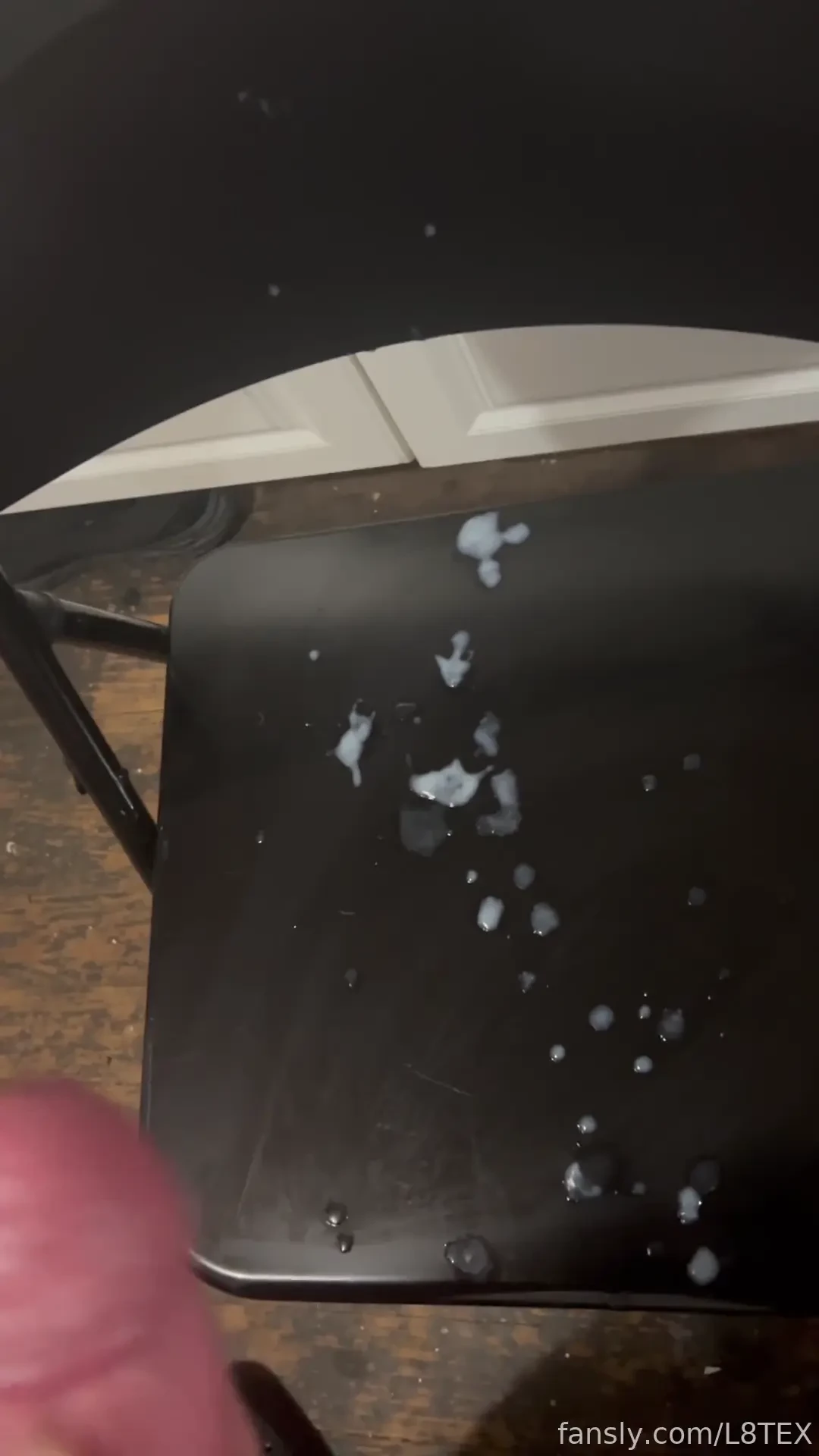 I just love the sound of my massive fucking loads hitting metal chairs 